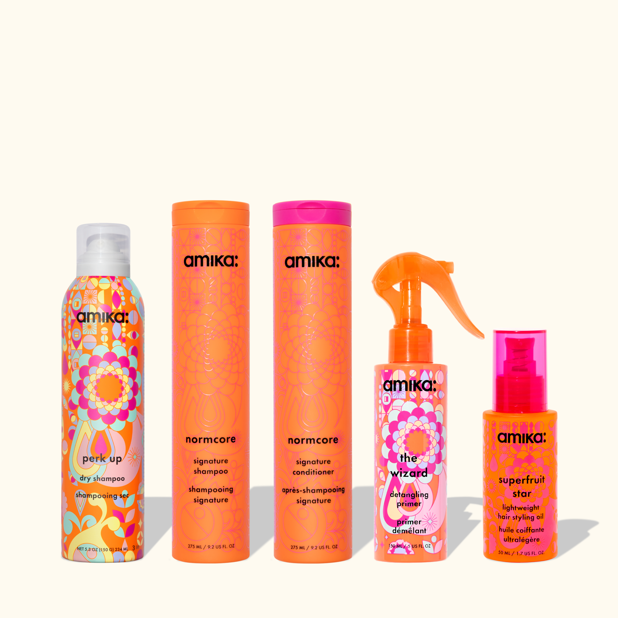 strand superheroes routine set normcore shampoo. conditioner + superfruit star + perk up + wizard
