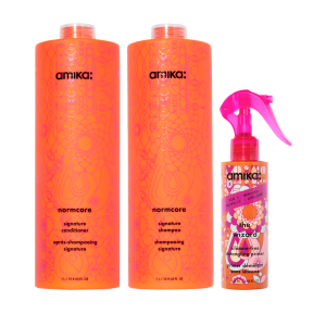 super-sized signature set normcore nourishing shampoo + conditioner + the wizard silicone-free detangling primer