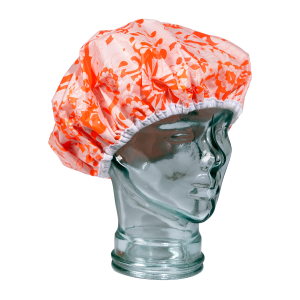 shower cap pink signature print